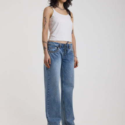 The Ragged Priest Twilight Low Rise Dad Fit Jean