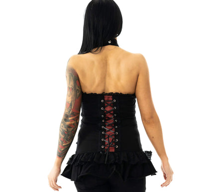 Poizen Industries Rosabel Top | Red / Black