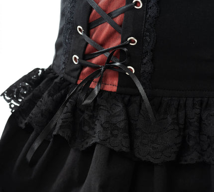 Poizen Industries Rosabel Top | Red / Black