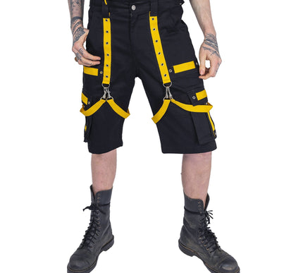 Poizen Industries Ruination Shorts | Black / Yellow