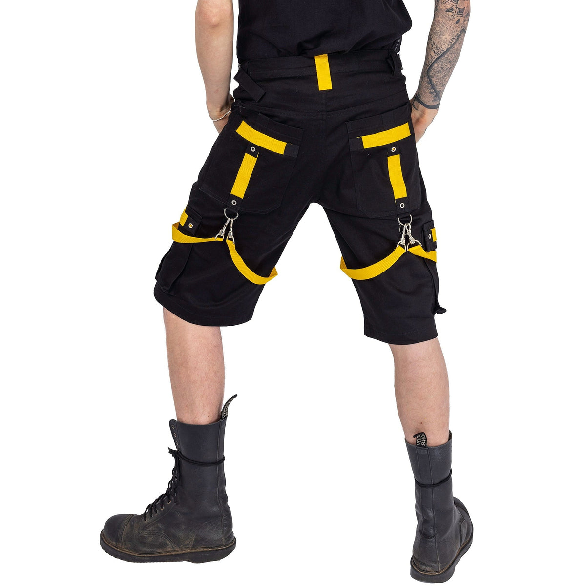 Poizen Industries Ruination Shorts | Black / Yellow