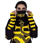 Heartless Serpent Hood | Black / Yellow