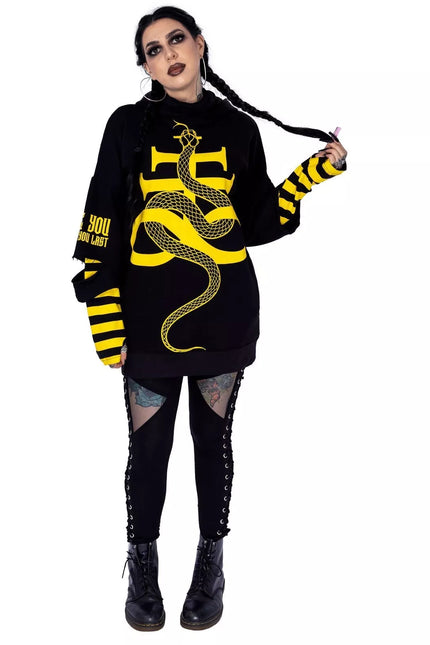 Heartless Serpent Hood | Black / Yellow