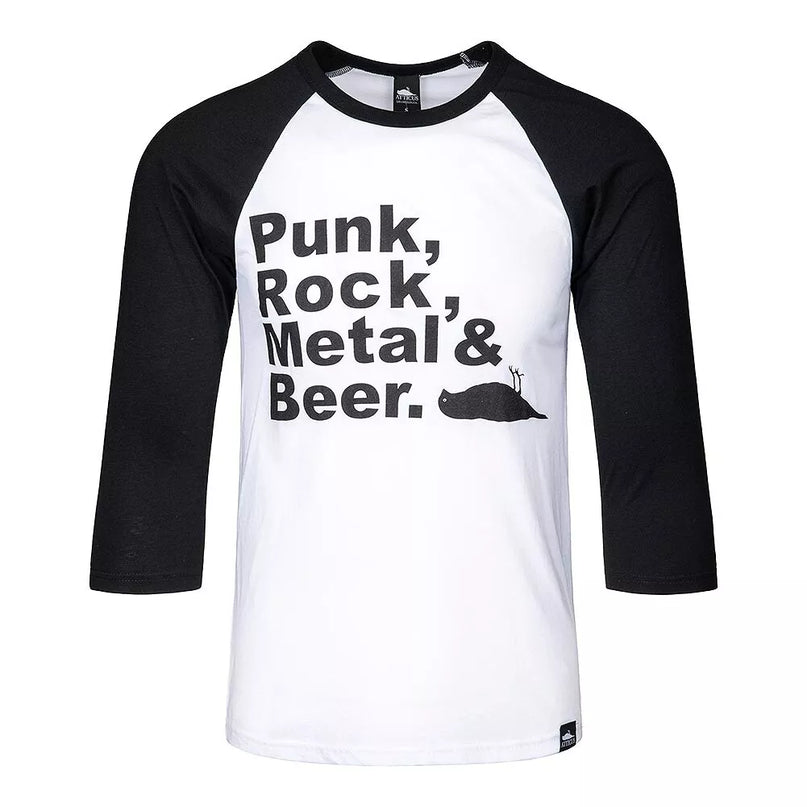Atticus - PRMB Baseball T-Shirt | White / Black