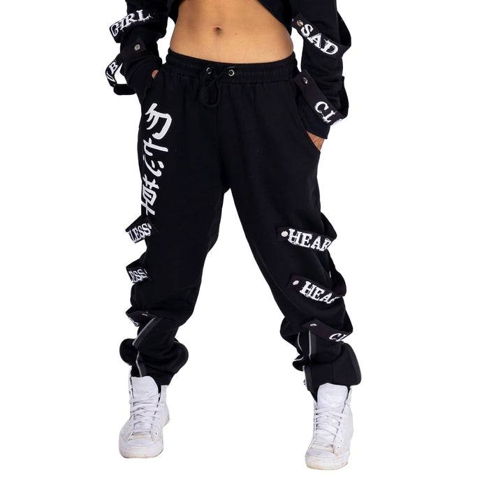 Heartless Sad Girl Club Joggers | Black