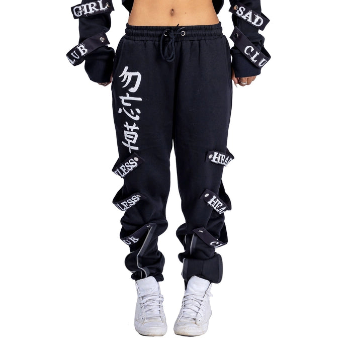 Heartless Sad Girl Club Joggers | Black