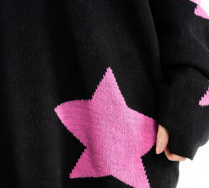 Heartless Seeing Stars Jumper | Pink / Black