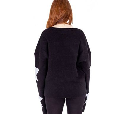 Heartless Seeing Stars Jumper | White / Black