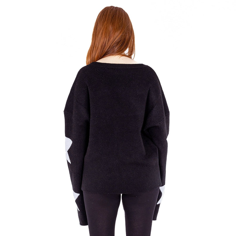 Heartless Seeing Stars Jumper | White / Black
