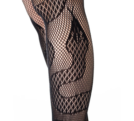Poizen Industries Serpent Fishnet Tights