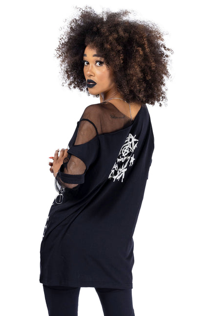 Cupcake Cult Sleep, Anime, Repeat Top | Black