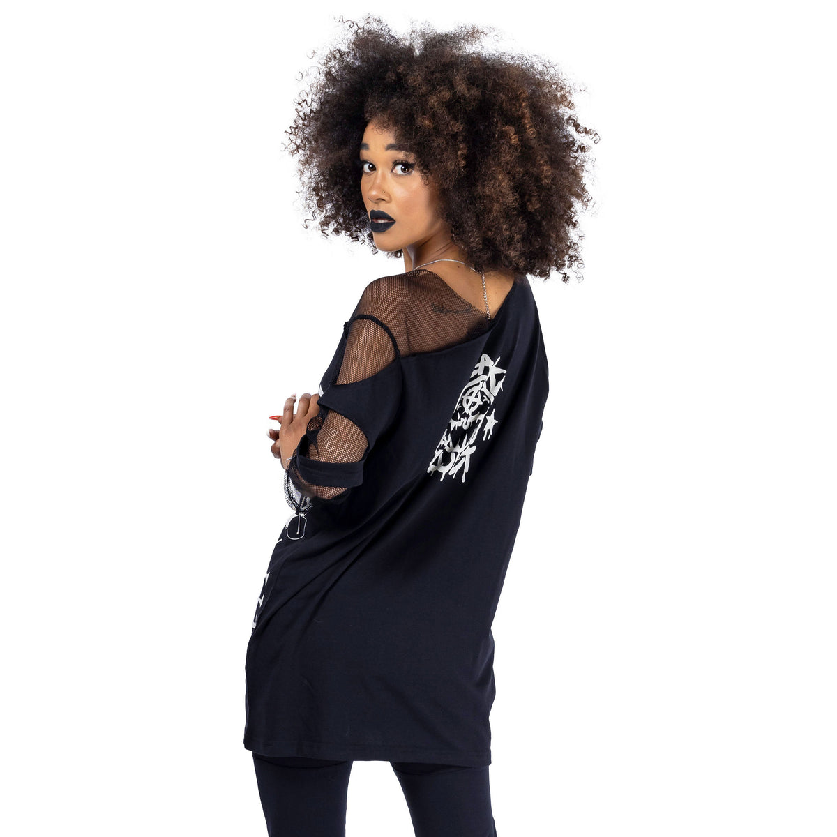 Cupcake Cult Sleep, Anime, Repeat Top | Black