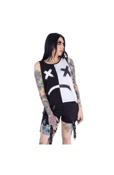 Heartless Souless Top | Black /  White