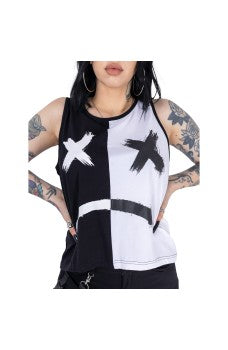 Heartless Souless Top | Black /  White