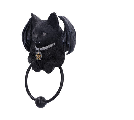 Vampuss Black Bat Cat Door Knocker 20cm