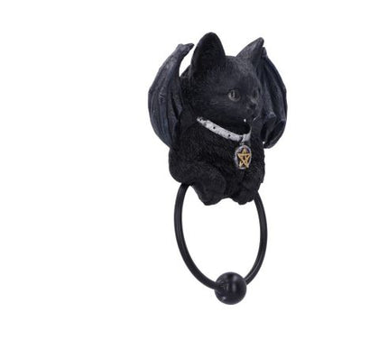 Vampuss Black Bat Cat Door Knocker 20cm