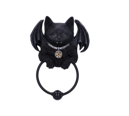 Vampuss Black Bat Cat Door Knocker 20cm
