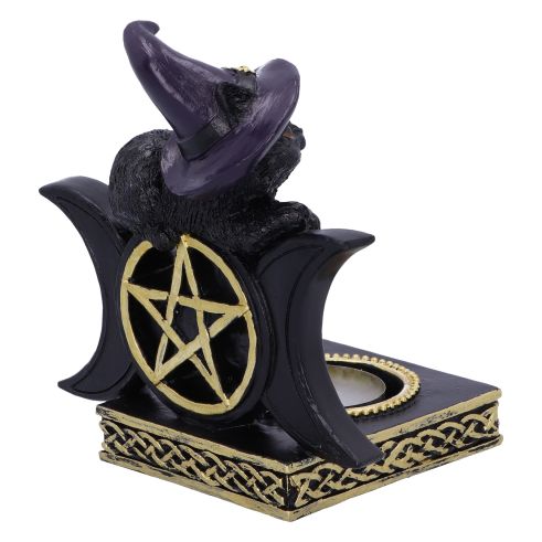Black Magic Cat Tea Light Holder 11.2cm