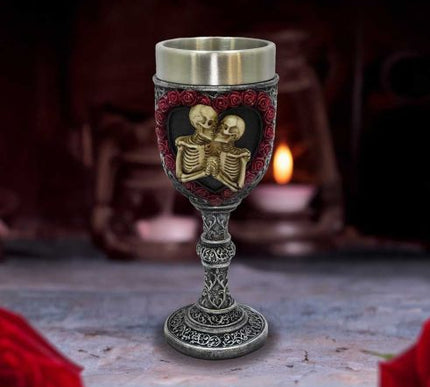 To Have and To Hold Skeleton Lovers Goblet 19.5cm