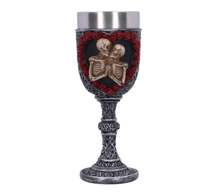 To Have and To Hold Skeleton Lovers Goblet 19.5cm