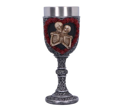 To Have and To Hold Skeleton Lovers Goblet 19.5cm