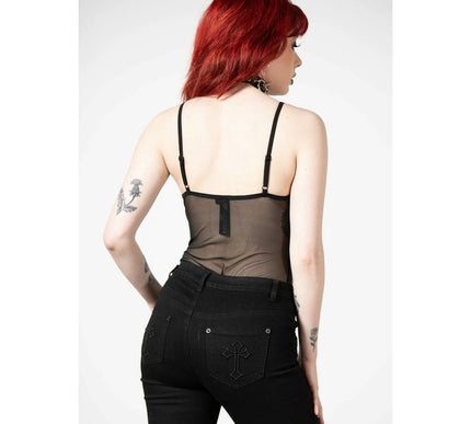 Killstar Violenta Lace-Up Bodysuit