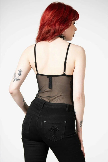 Killstar Violenta Lace-Up Bodysuit