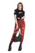 Banned Apparel Creep Trousers | Red Tartan