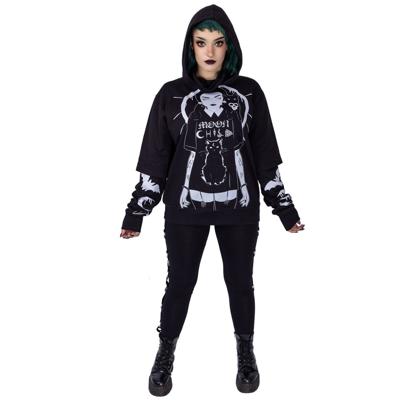 Heartless Wednesday Moon Hoody | Black