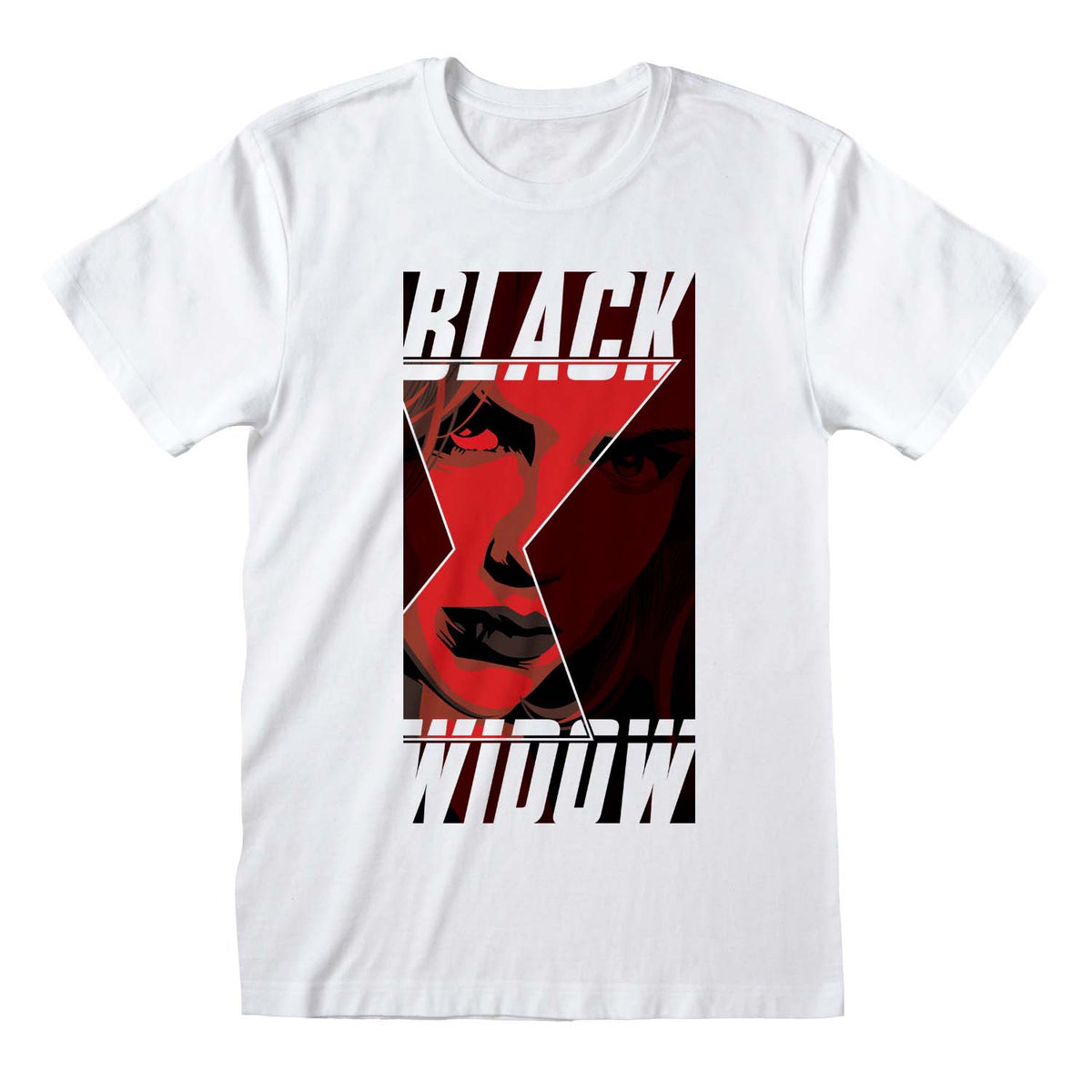 Black Widow T-Shirt | Box Image White