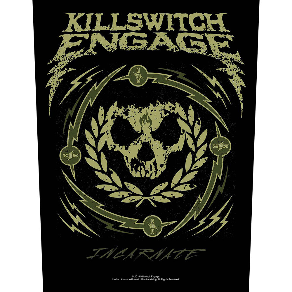 Killswitch Engage Skull Wreath Back Patch