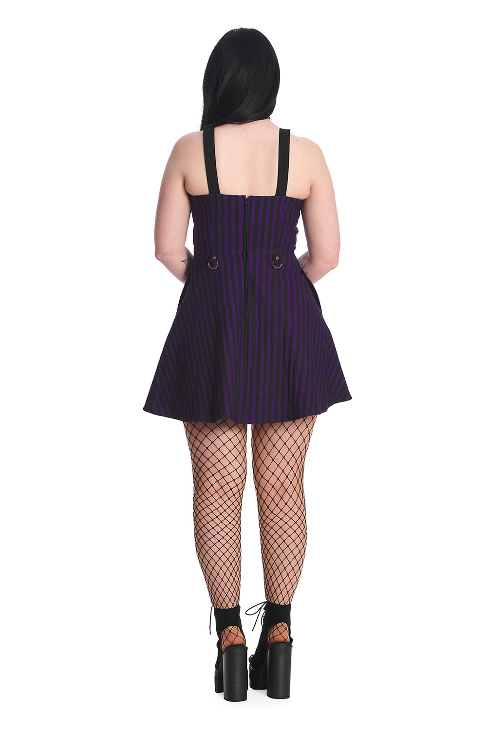 Banned Apparel Spooky Nightwalks Flared Dress | Purple
