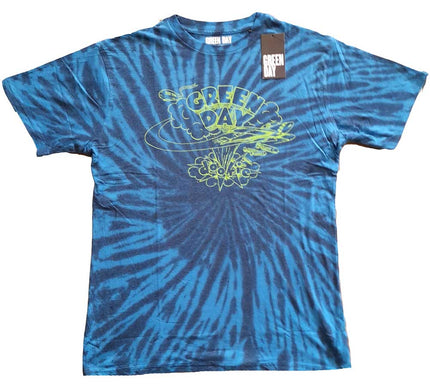 Green Day T-Shirt |  Dookie Line Art Blue Dip Dye