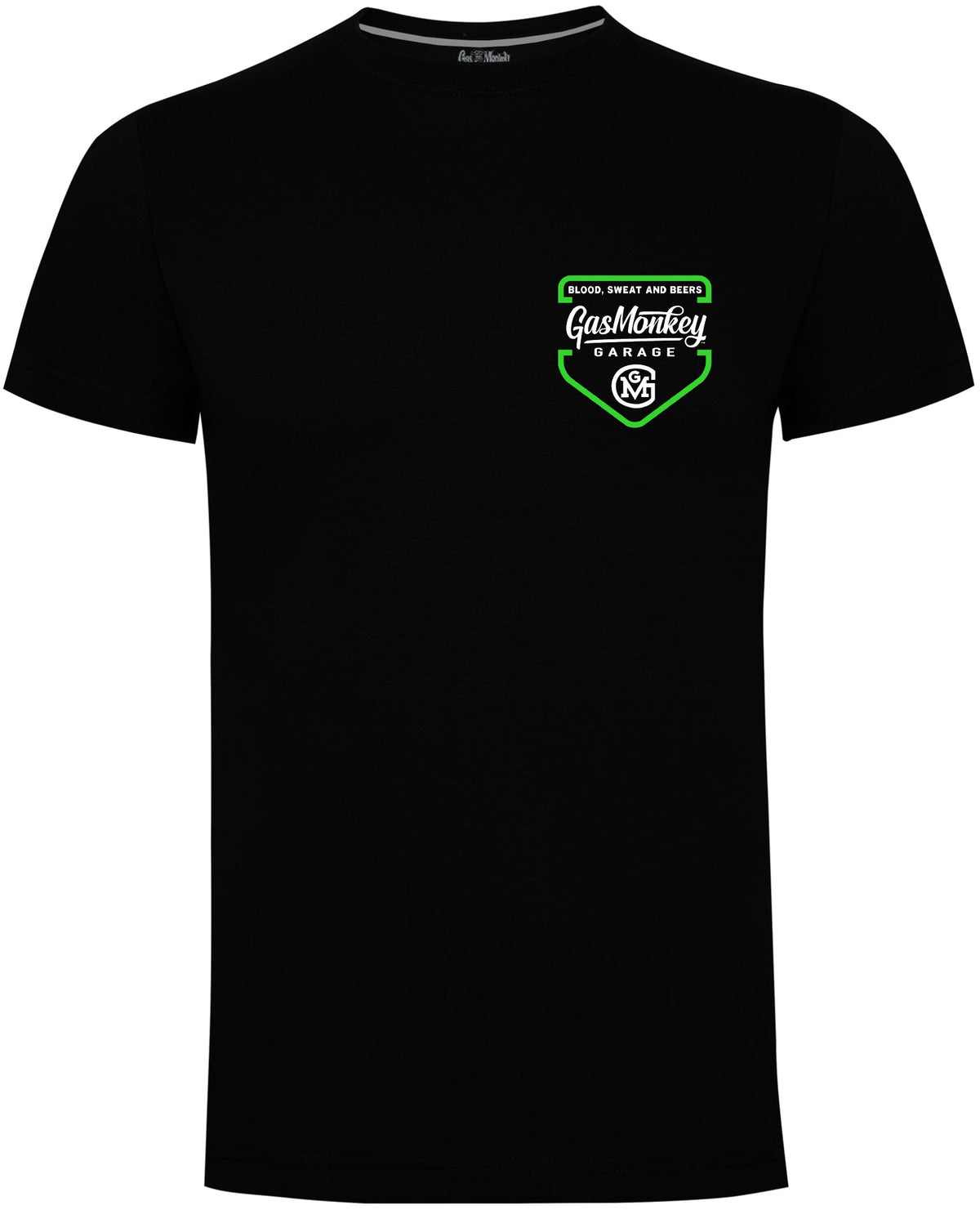 Gas Monkey Garage Green Shield T-Shirt | Black