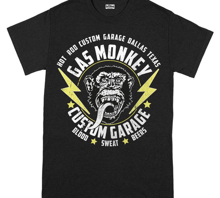 Gas Monkey Garage Monkey and Bolts T-Shirt | Black