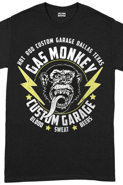 Gas Monkey Garage Monkey and Bolts T-Shirt | Black