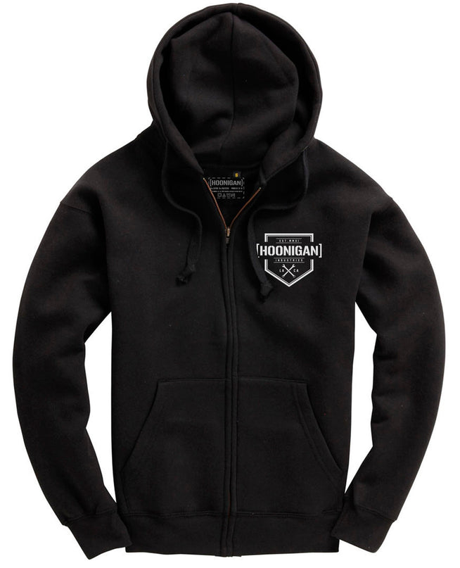Hoonigan Bracket X Zip-Hoody | Black