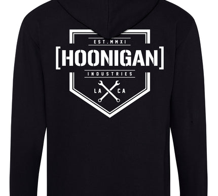Hoonigan Bracket X Zip-Hoody | Black