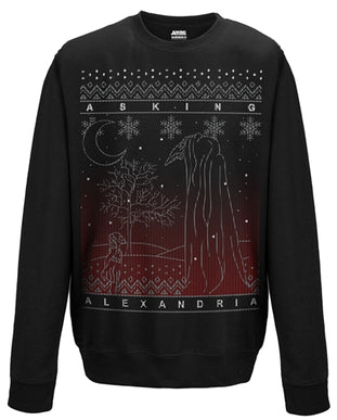 Asking Alexandria Sweatshirt | Black Xmas