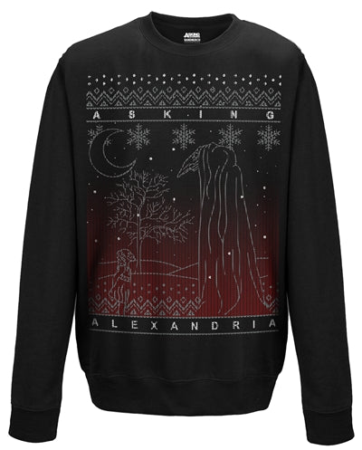 Asking Alexandria Sweatshirt | Black Xmas