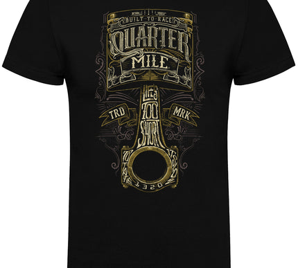 Quarter Mile Life's Too Short T-Shirt | Black