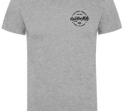 Quarter Mile Lightning Circle T-Shirt | Grey