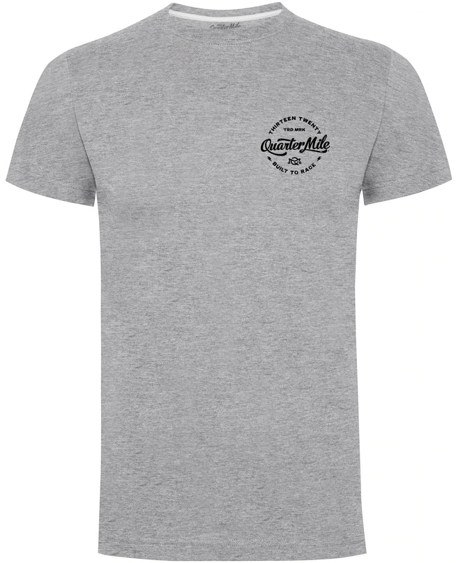 Quarter Mile Lightning Circle T-Shirt | Grey