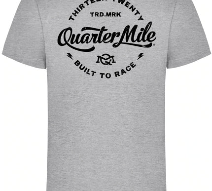 Quarter Mile Lightning Circle T-Shirt | Grey
