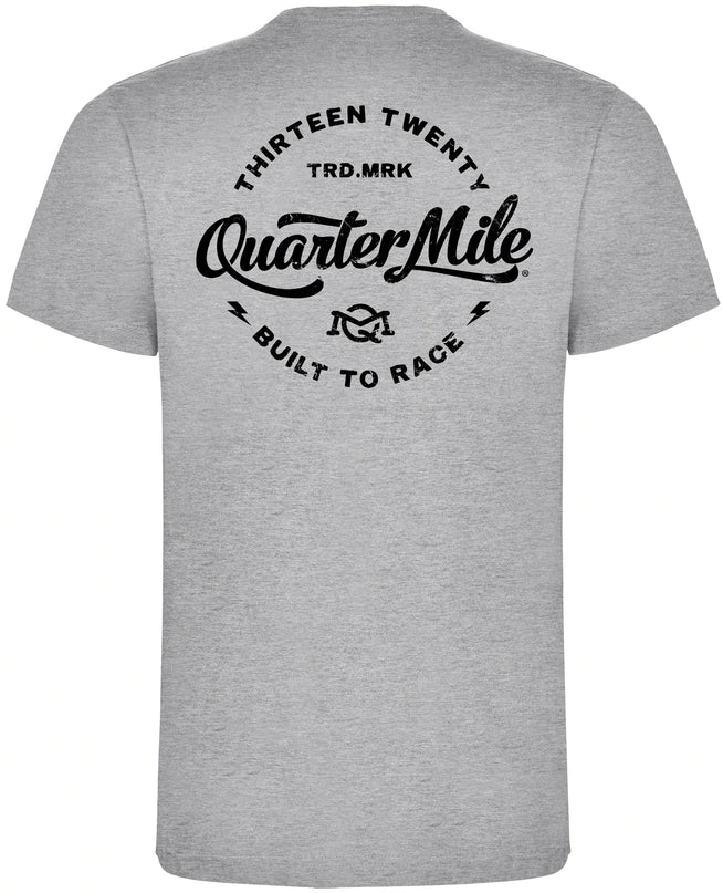 Quarter Mile Lightning Circle T-Shirt | Grey