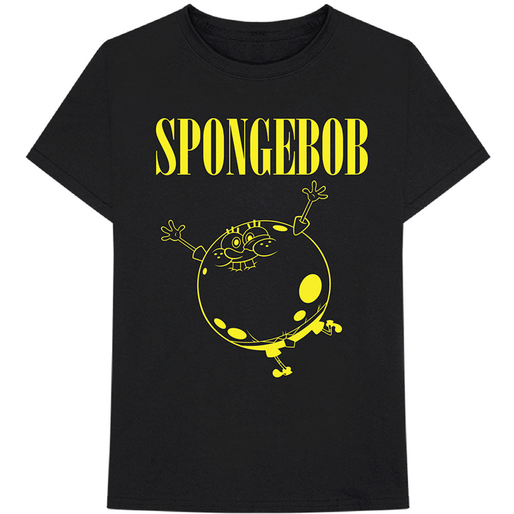 Spongebob Inflated Sponge T-Shirt | Black