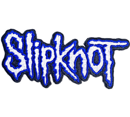 Slipknot Standard Patch | Cut-Out Logo Blue Border