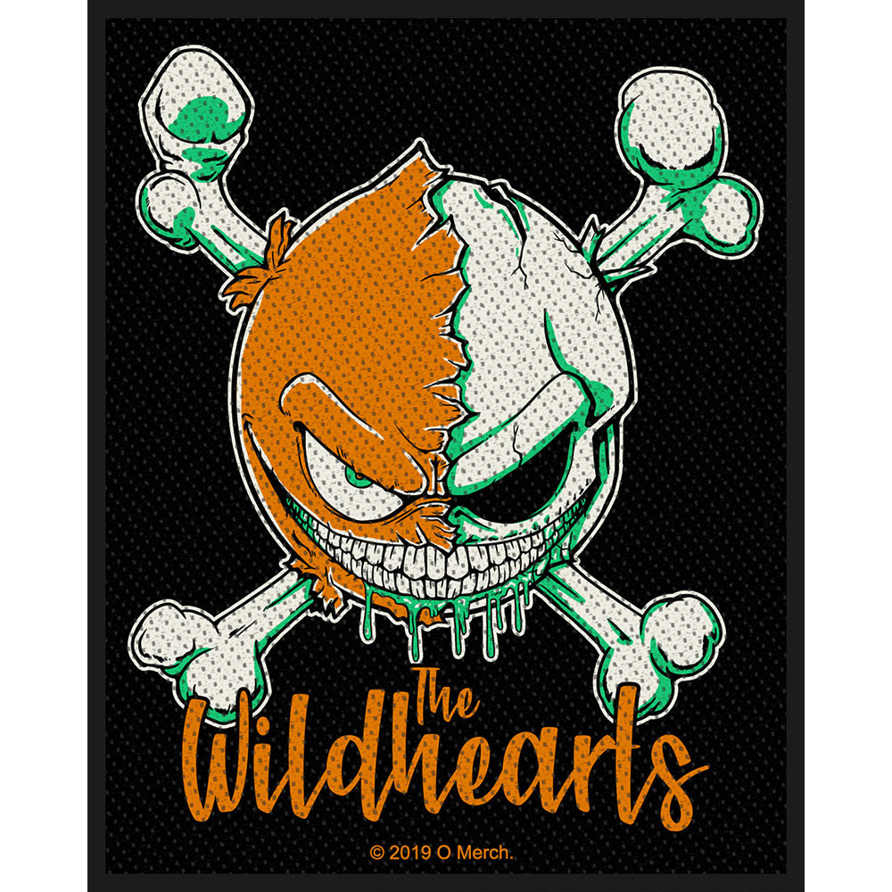 The Wildhearts Green Skull Standard Patch