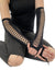 Pamela Mann Slashed Sleeve Gloves | Black