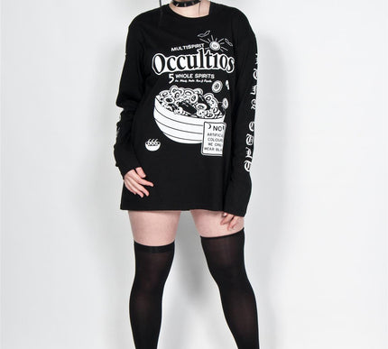 Twisted Apparel Occultios L/S T-Shirt | Black